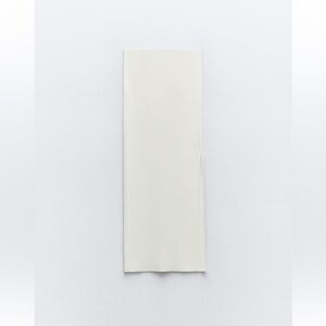 Zara white ribbed maxi skirt